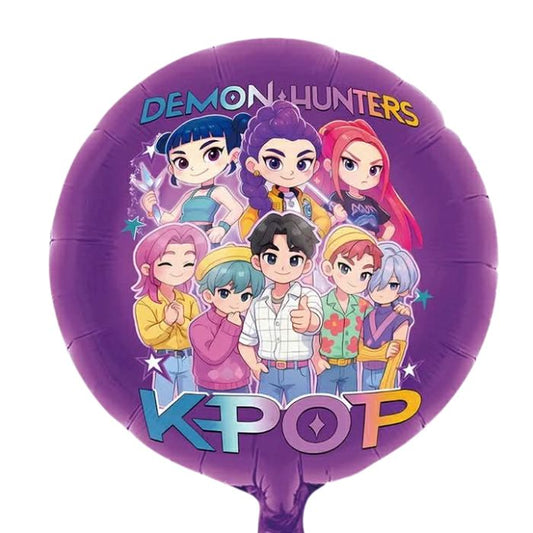 18 Inch Kpop Demon Hunters Foil Balloon BYQ372