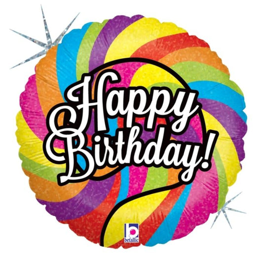 18 Inch Round Lollipop Birthday Foil Balloon BL36015P