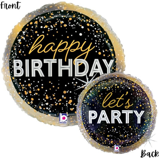 18 Inch Round Metallic Birthday Party Foil Balloon BL26370P