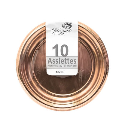 Round Shiny Plastic Plates