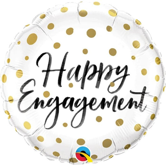 18 Inch Happy Engagement Round Foil Balloon Q57310