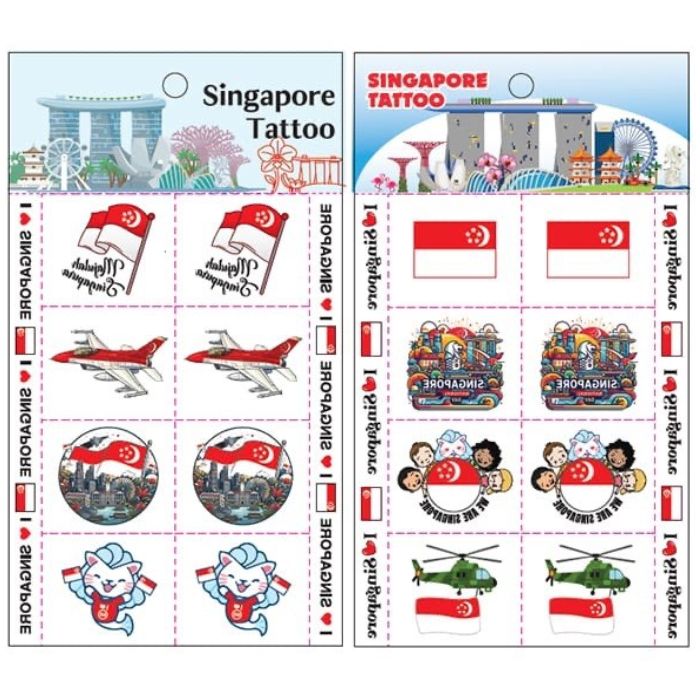 Assorted Singapore NDP Tattoo