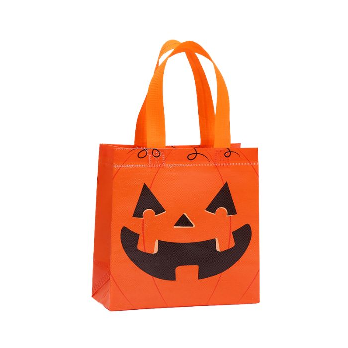 20x20x9cm Halloween Printed Woven Bag (4pcs Assorted)