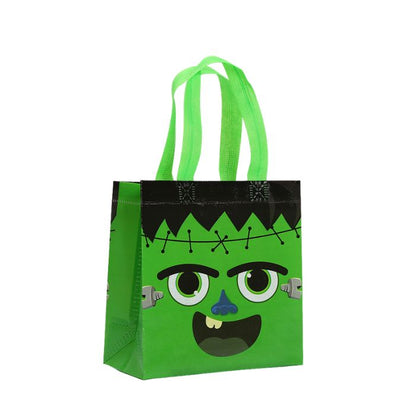 20x20x9cm Halloween Printed Woven Bag (4pcs Assorted)