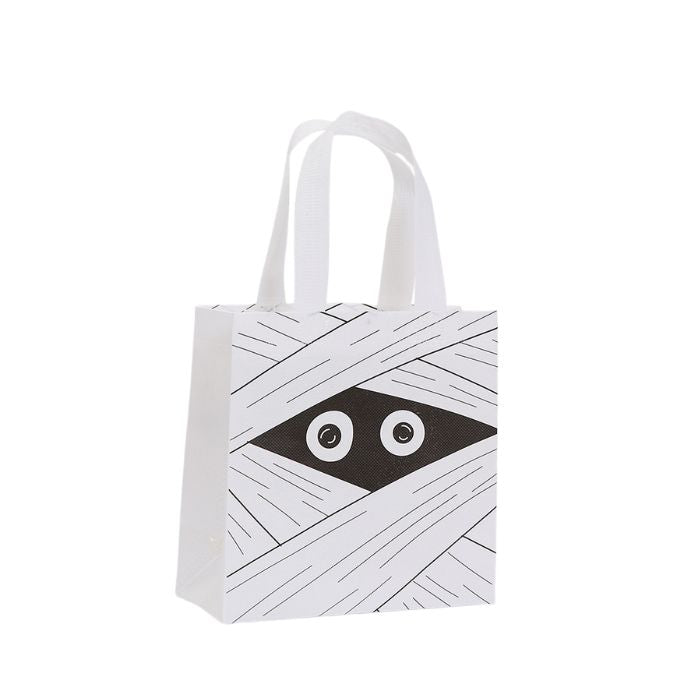20x20x9cm Halloween Printed Woven Bag (4pcs Assorted)