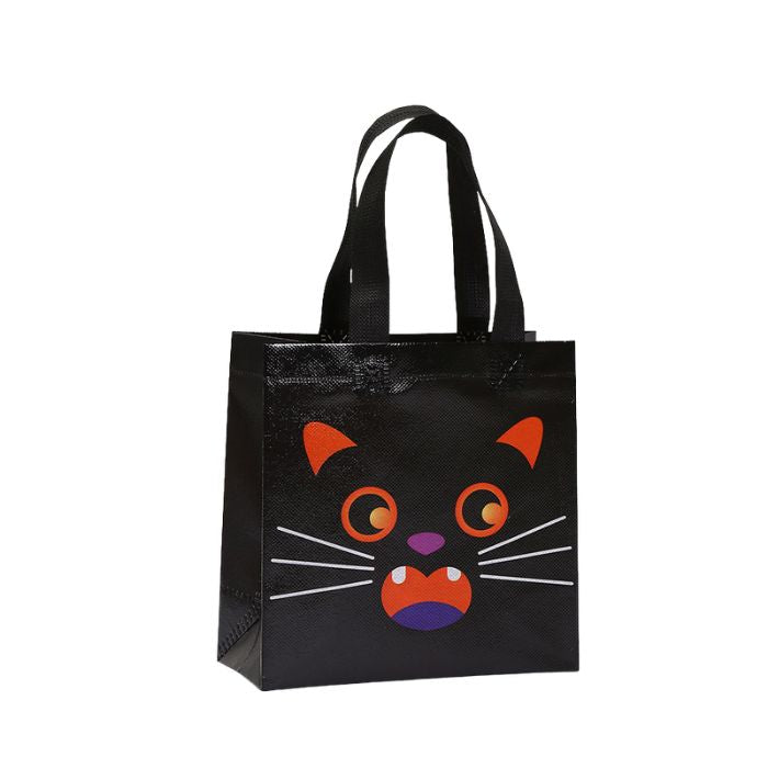 20x20x9cm Halloween Printed Woven Bag (4pcs Assorted)