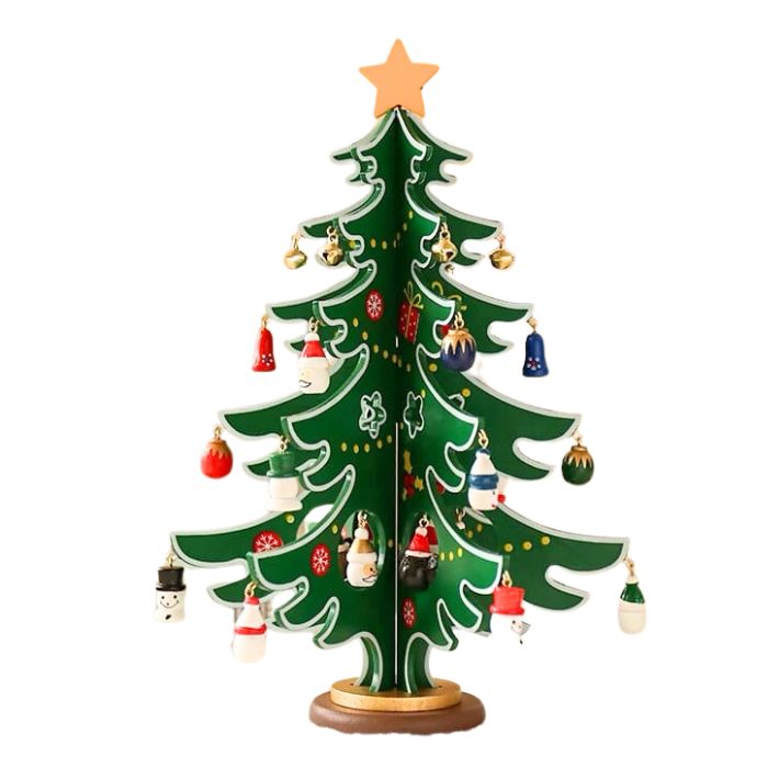 30cm Wooden Christmas Tree Y01078 (Green)