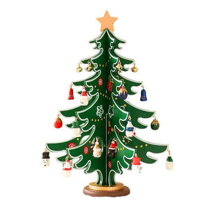 30cm Wooden Christmas Tree Y01078 (Green)