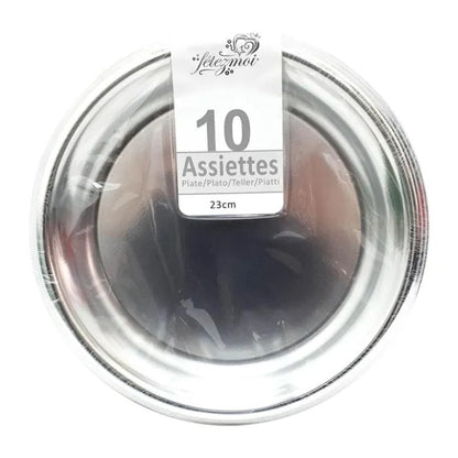 Round Shiny Plastic Plates