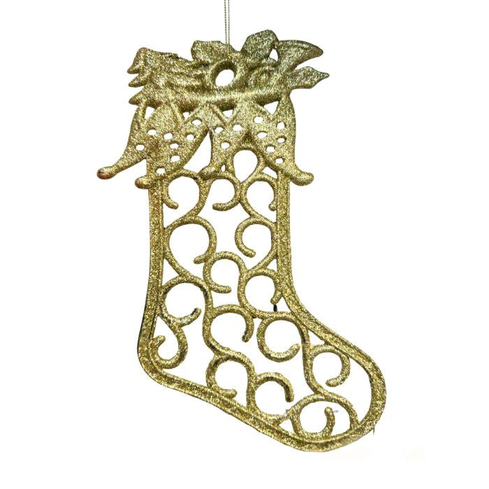 24cm Glitter Hanging Sock HS233