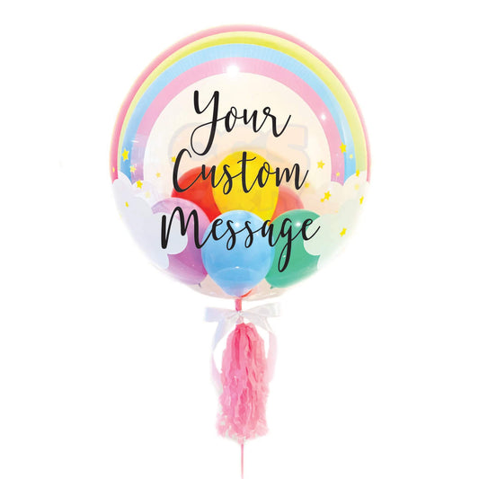 24 Inch Customized Rainbow Balloon with Mini Balloons