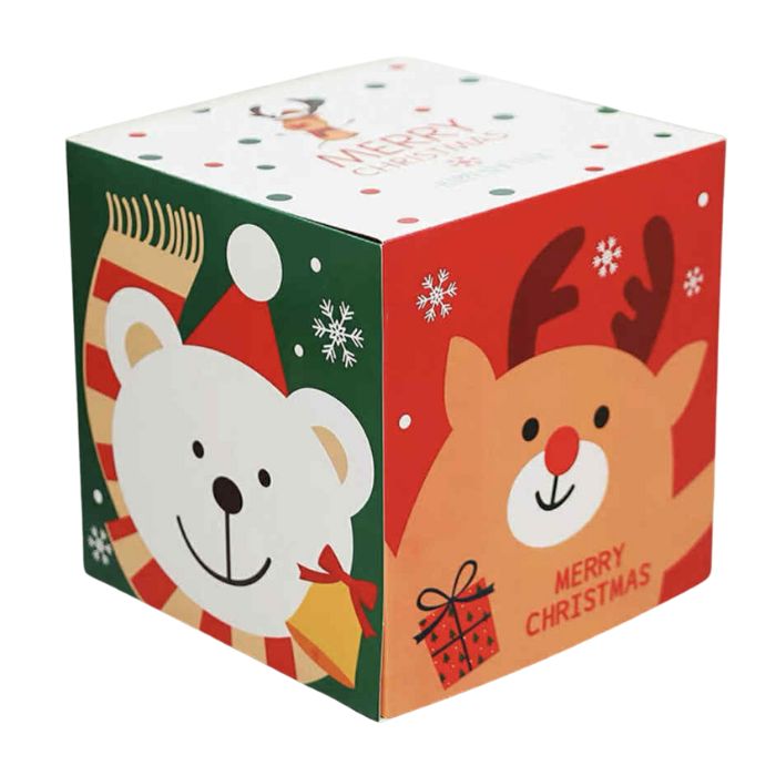 25cm Christmas Paper Box Decoration