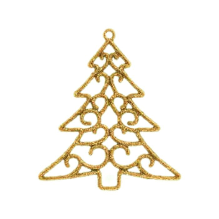 25cm Glitter Hanging Christmas Tree HS108