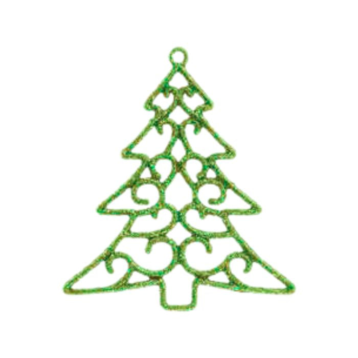 25cm Glitter Hanging Christmas Tree HS108