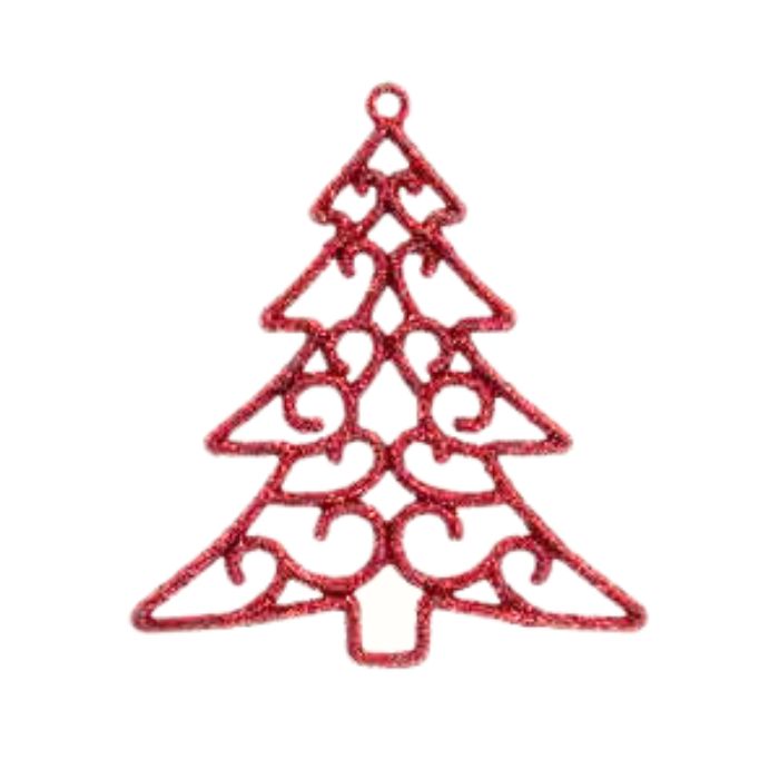 25cm Glitter Hanging Christmas Tree HS108