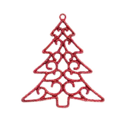 25cm Glitter Hanging Christmas Tree HS108