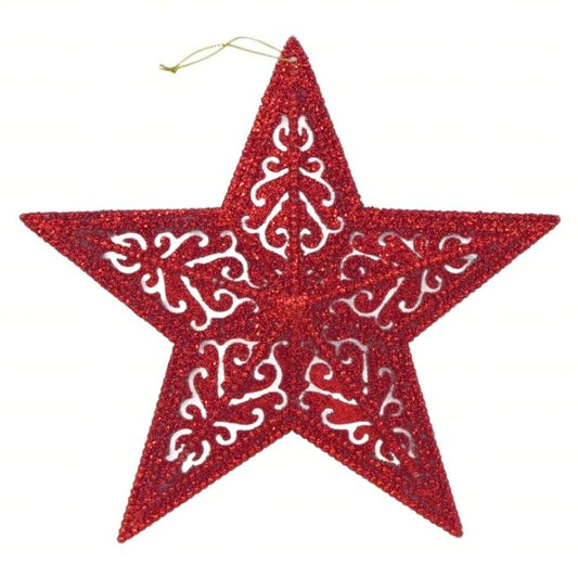 25cm Glitter Hanging Star HS120