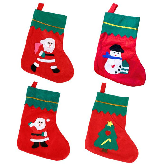25x32cm Designed Christmas Sock Designed Christmas Sock (assorted)