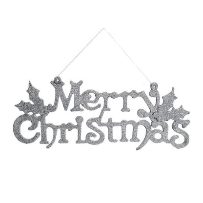 Glitter Merry Christmas Hanging Decor