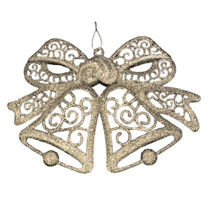 27cm Glitter Bell Hanging Decoration HS111