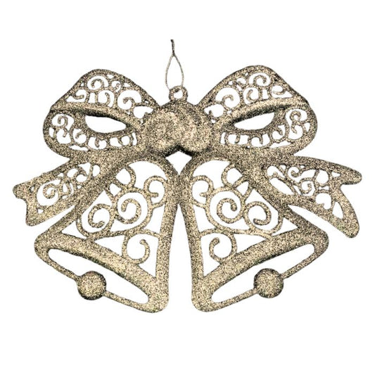 27cm Glitter Bell Hanging Decoration HS111
