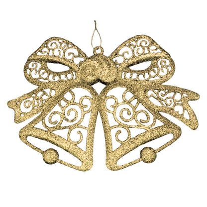27cm Glitter Bell Hanging Decoration HS111