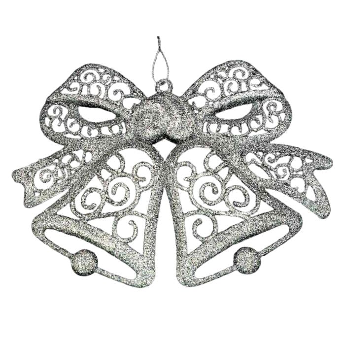 27cm Glitter Bell Hanging Decoration HS111