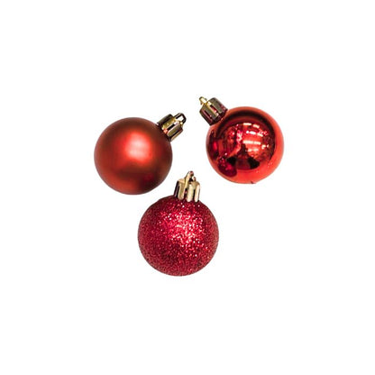 Mixed Mini Glitter Shiny Plain Christmas Ball (Assorted)