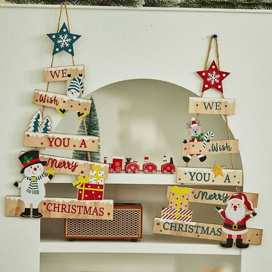 30x50cm Wooden Christmas Hanging Decoration