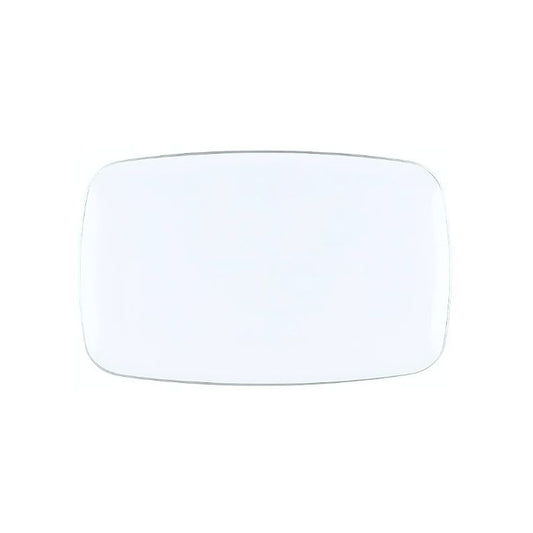 24cm Premium Rectangle Plastic Plate (6pcs)
