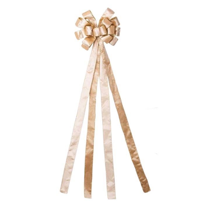 33x135cm Velvet Fur Ribbon Bow