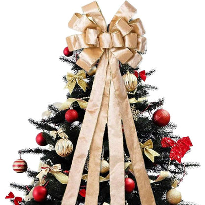 33x135cm Velvet Fur Ribbon Bow