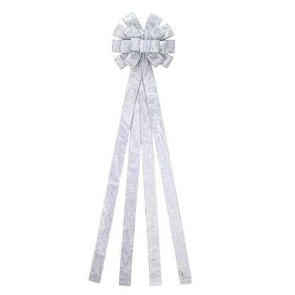 33x135cm Velvet Fur Ribbon Bow