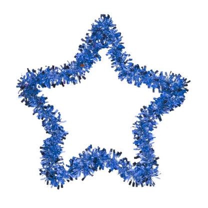 40cm Tinsel Star Hanging Decoration