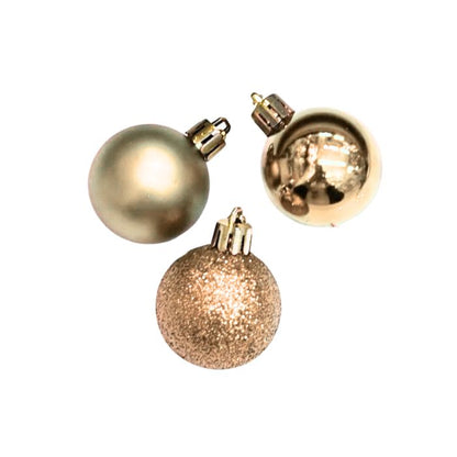 Mixed Mini Glitter Shiny Plain Christmas Ball (Assorted)
