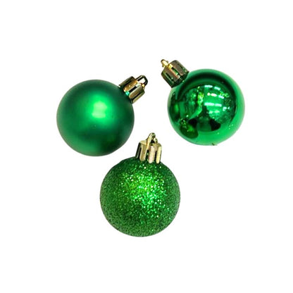 Mixed Mini Glitter Shiny Plain Christmas Ball (Assorted)