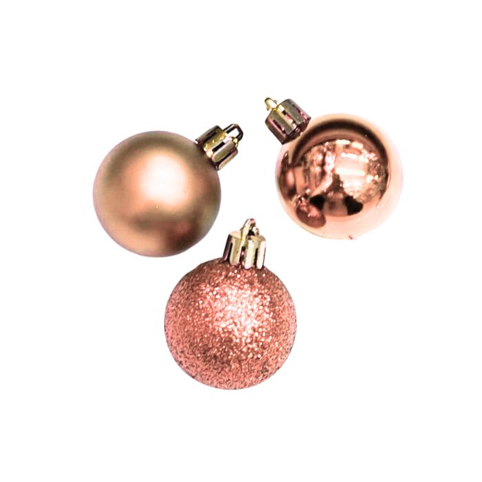 Mixed Mini Glitter Shiny Plain Christmas Ball (Assorted)