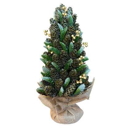 43cm Glitter PVC Pine Cone Tree 158XS388-1