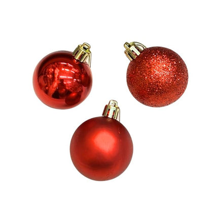 Mixed Mini Glitter Shiny Plain Christmas Ball (Assorted)
