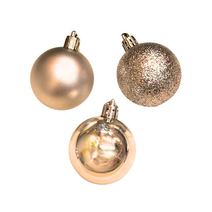 Mixed Mini Glitter Shiny Plain Christmas Ball (Assorted)