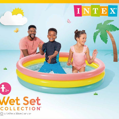 Intex 57422NP Sunset Inflatable Three Ring Pool