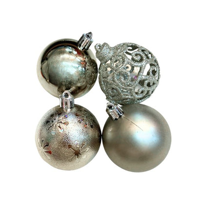 6cm Mixture Christmas Balls (24pc) (Assorted)