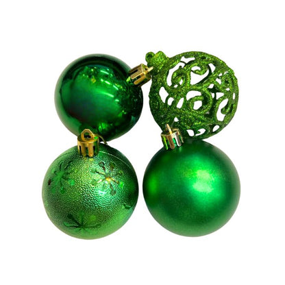 6cm Mixture Christmas Balls (24pc) (Assorted)