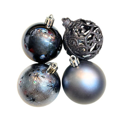 6cm Mixture Christmas Balls (24pc) (Assorted)