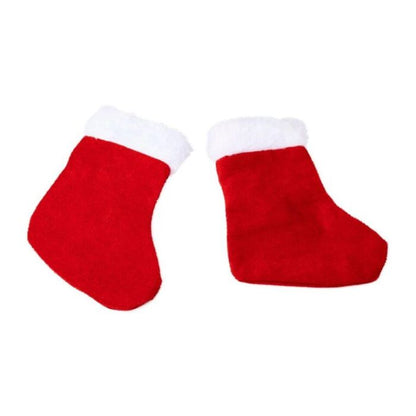 6inch Red Velvet Christmas Sock