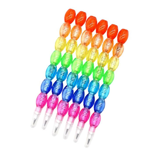 7 Color Transparent Interchangeable Pencils (6pcs)