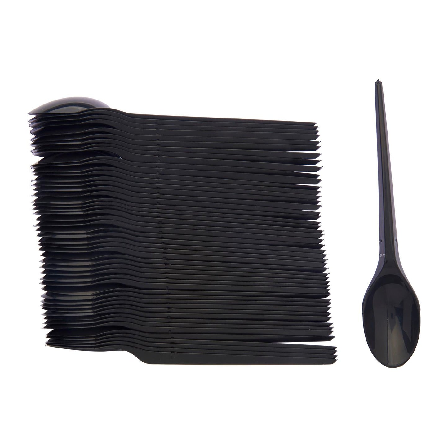 Black Plastic Utensils (50pc)