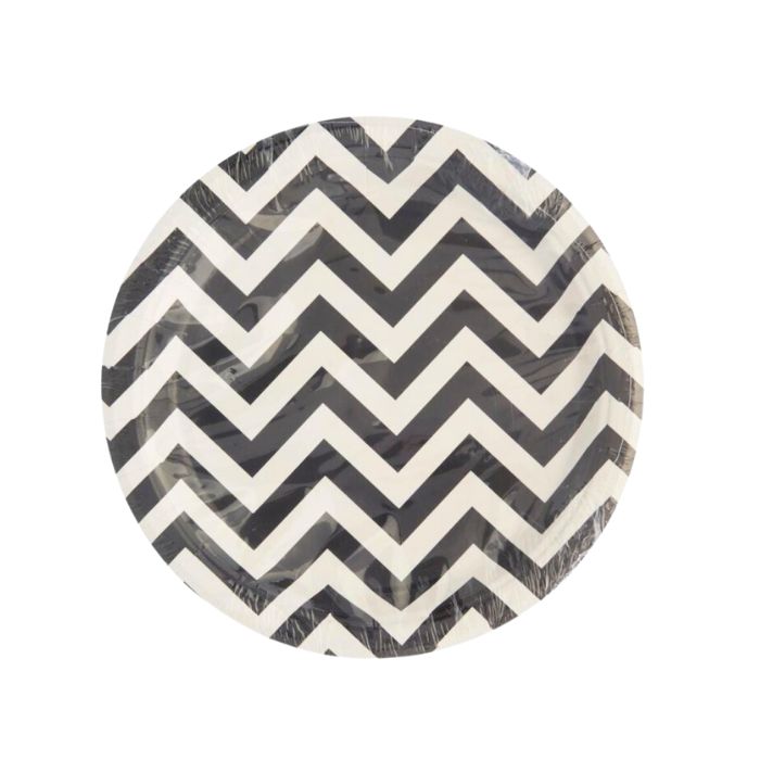 Big Wave Design Paper Plates (10pcs)