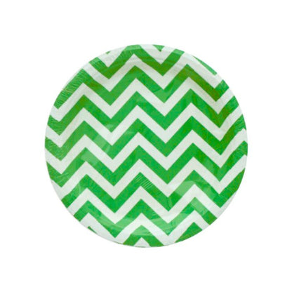 Big Wave Design Paper Plates (10pcs)