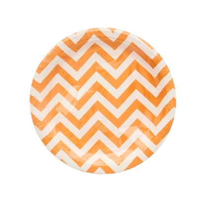 Big Wave Design Paper Plates (10pcs)